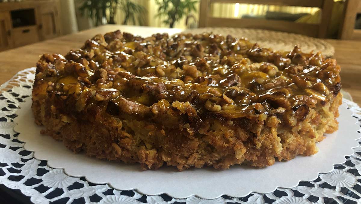 Rezept Apfelkuchen mit Walnüssen   Für Diabetiker geeignet   Easy Chek